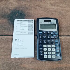 Texas Instruments TI-30XIIB Scientific Calculator Blue with Case and Guide